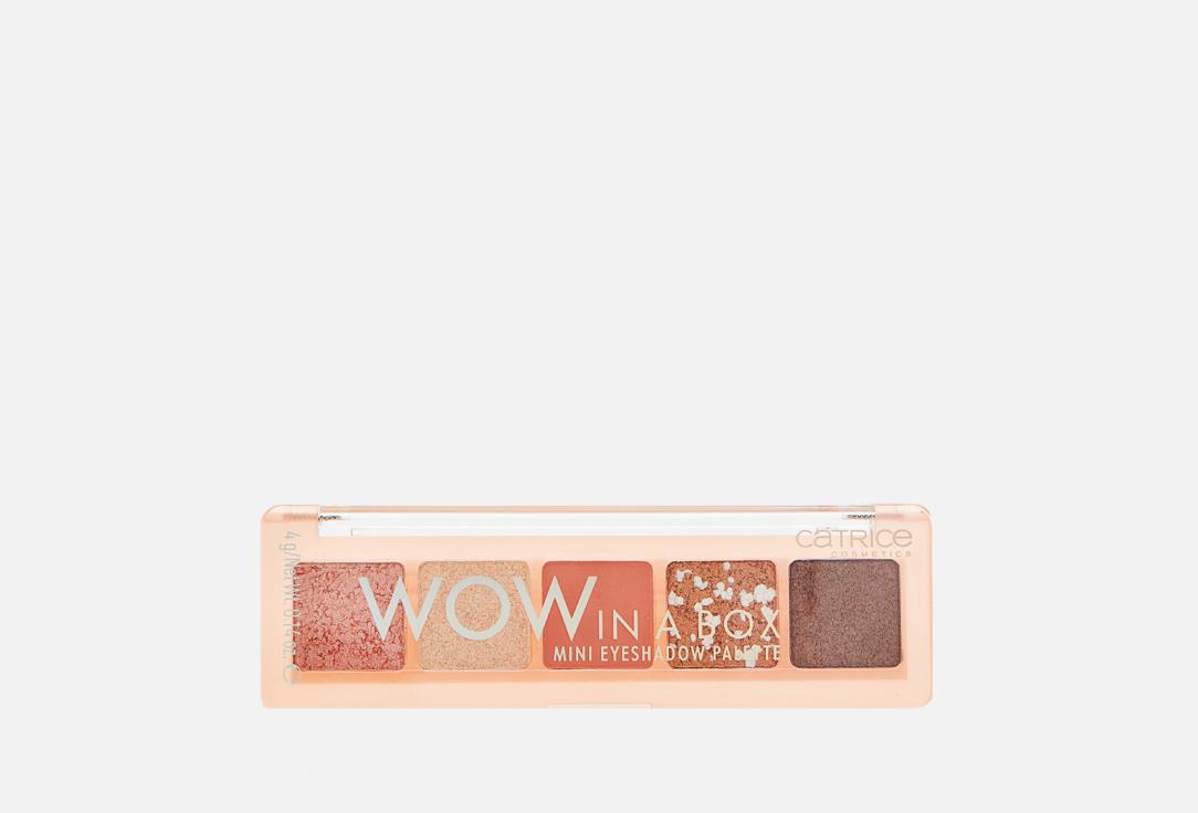 Wow in a box mini eyeshadow palette. Цвет: 010, Peach perfect