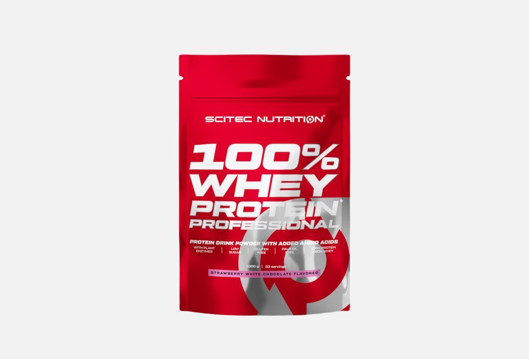 Whey Protein Professional клубника-белый шоколад в порошке. 1000 г