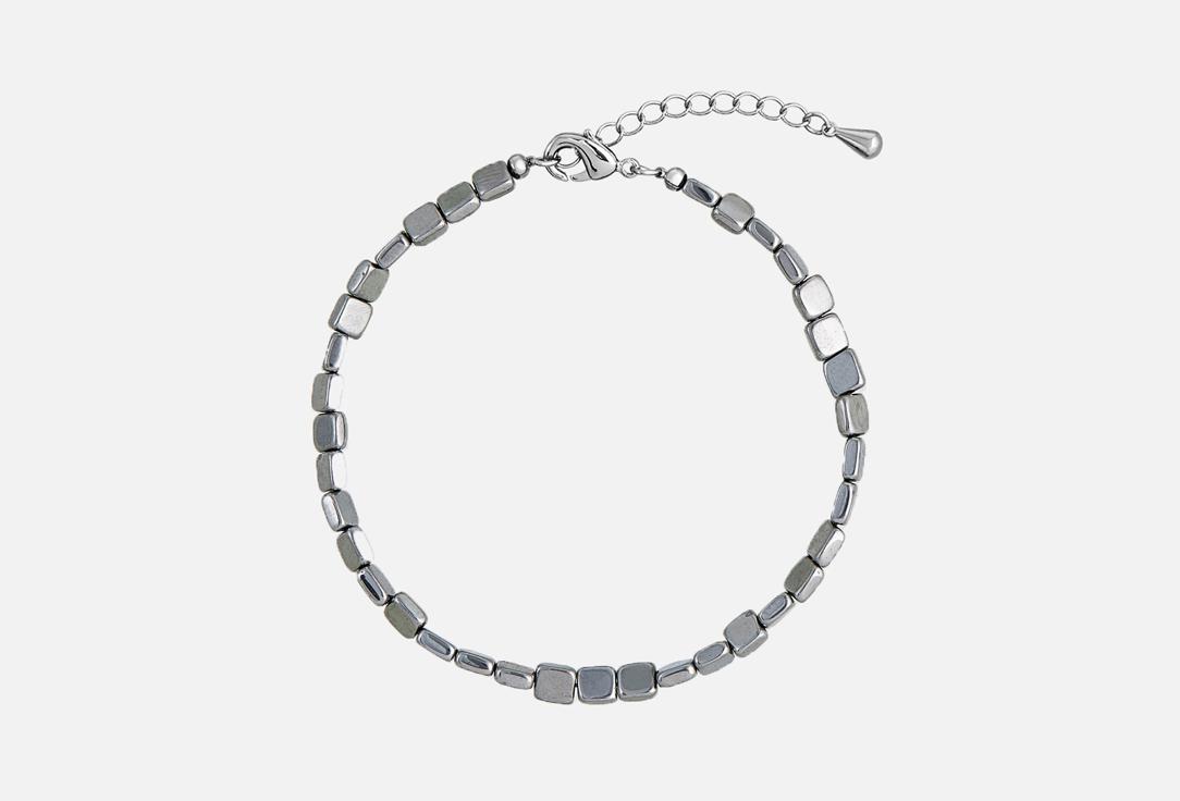 Фетиш | silver hematite bracelet. Цвет: