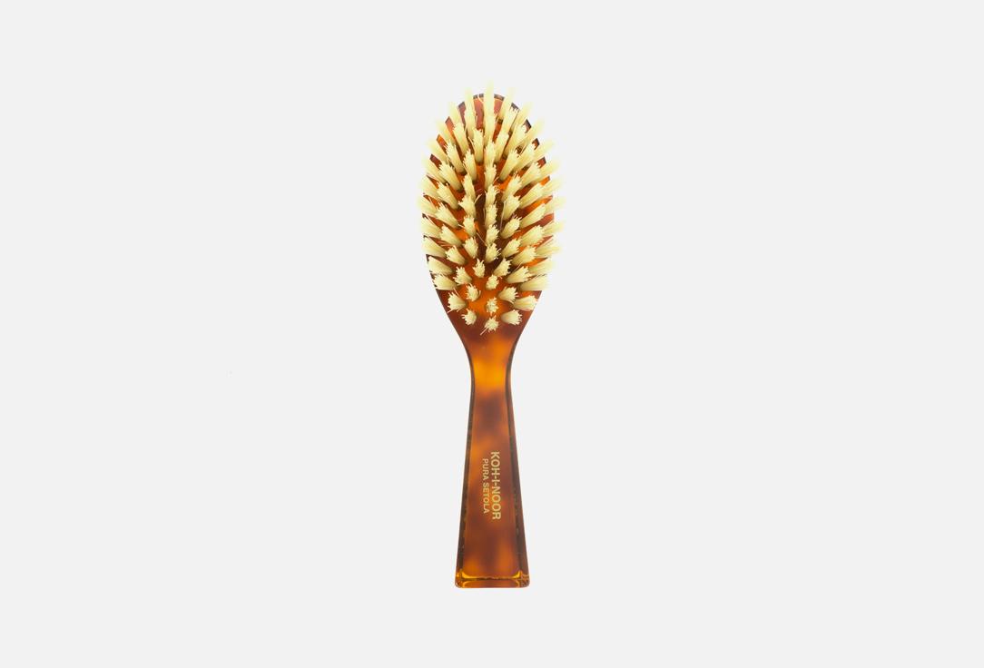 Spazzola Setolata with natural soft bristles Oval medium 16,5 x 4,5 cm. Цвет: