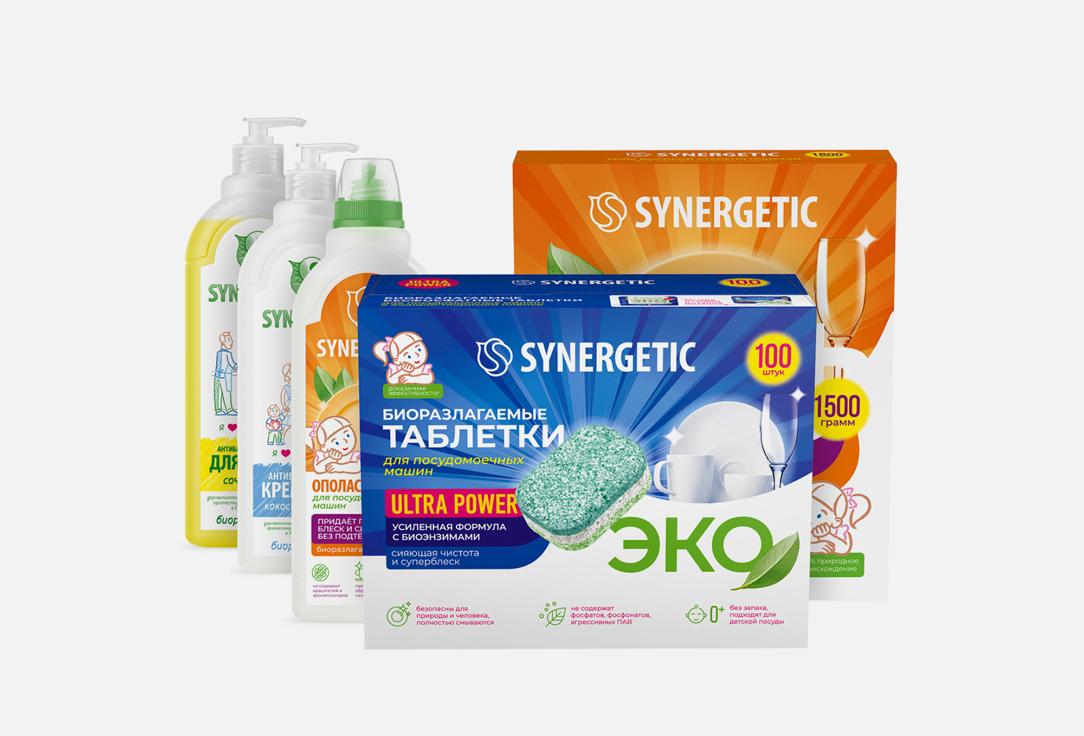 Набор экосредств SYNERGETIC: Чистая посуда Ultra Maximum. Цвет: