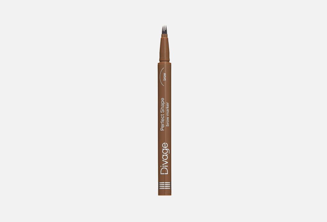 Brow marker perfect shape. Цвет: 02, Теплый коричневый