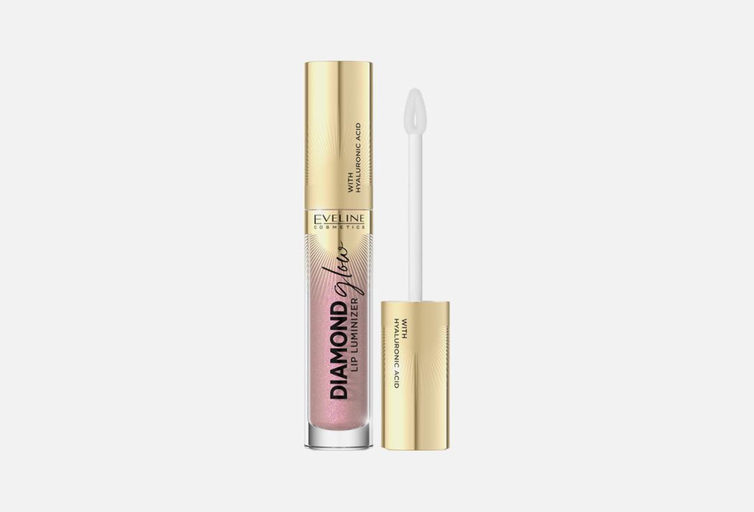 DIAMOND GLOW LIP GLOSS WITH HYALURONIC ACID. Цвет: 08, Delicate pink mother of pearl