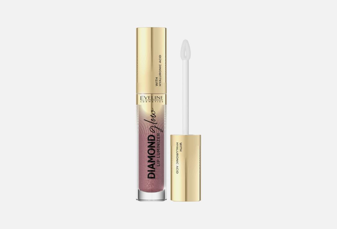 DIAMOND GLOW LIP GLOSS WITH HYALURONIC ACID. Цвет: 11, Brown pink mother of pearl