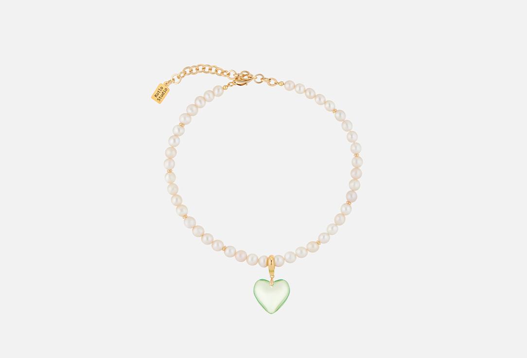 Classic Heart Green-Gold. 1 шт