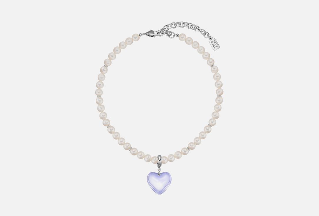 Classic Heart Light Blue-Silver. 1 шт