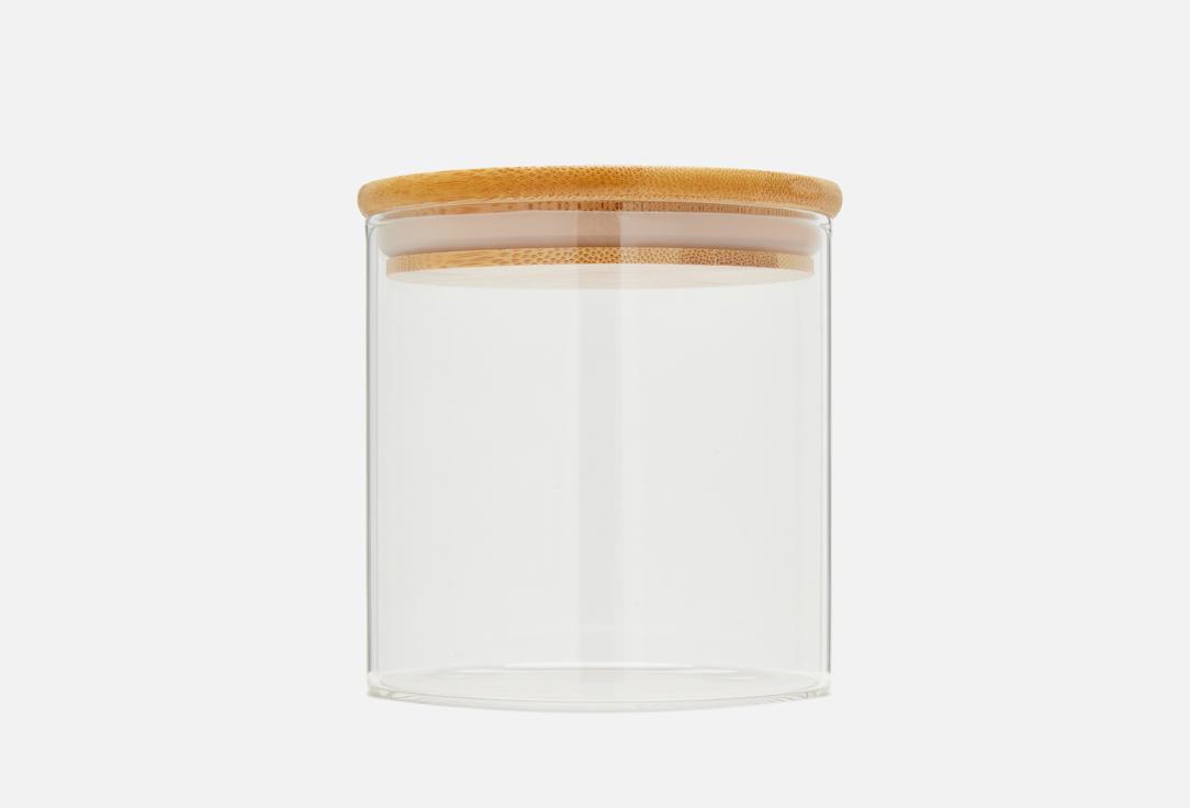 Jar with bamboo lid. 650 мл