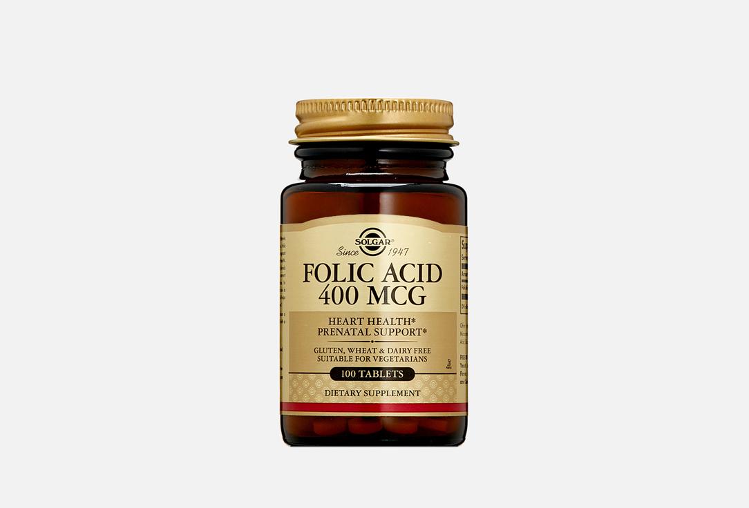 Folic Acid 400 mcg в таблетках. 100 шт