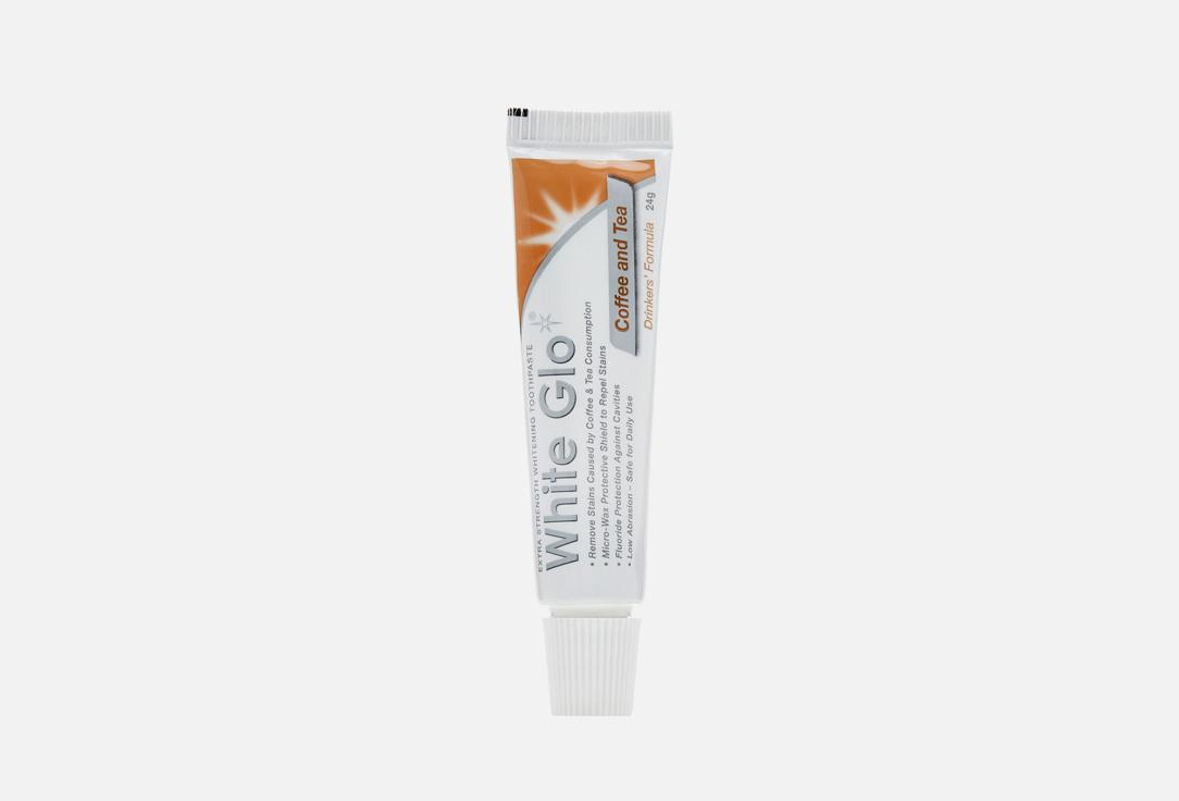 White Glo toothpaste 24 g, bleach. for lovers. coffee and tea, pcs. 24 г