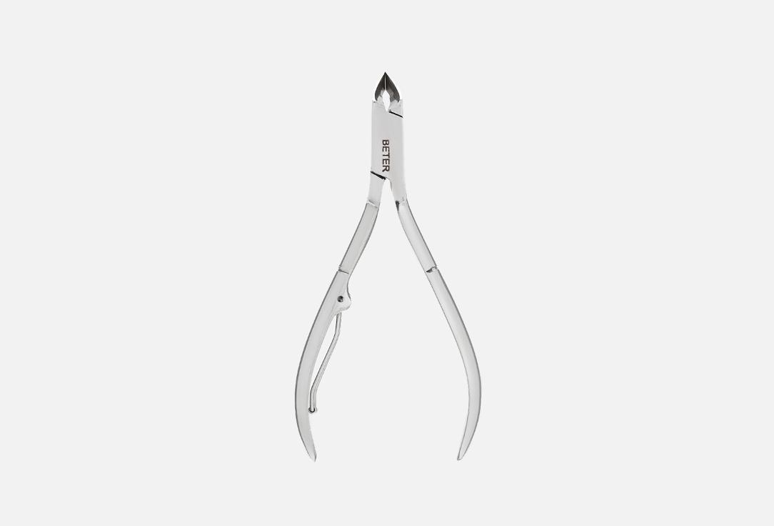 Stainless steel manicure cuticle nipper, lap joint. 1 шт