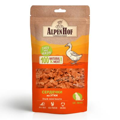 AlpenHof лакомство Сердечки из утки для кошек