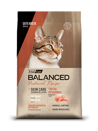 Vitalcan Balanced Cat Adult Natural Recipe Patagonian для взрослых кошек с Патагонской форелью