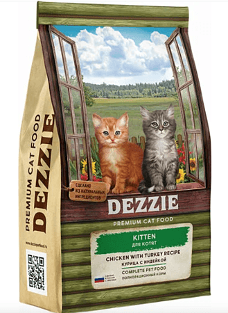 DEZZIE корм для котят Курица с Индейкой