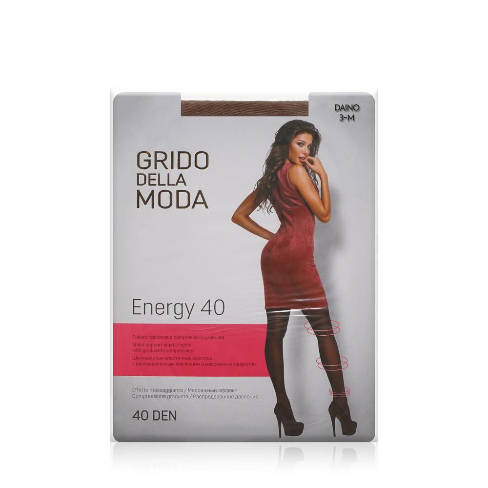 Grido della Moda | Женские колготки Grido della Moda Energy с массажным эффектом 40den Daino 3 размер