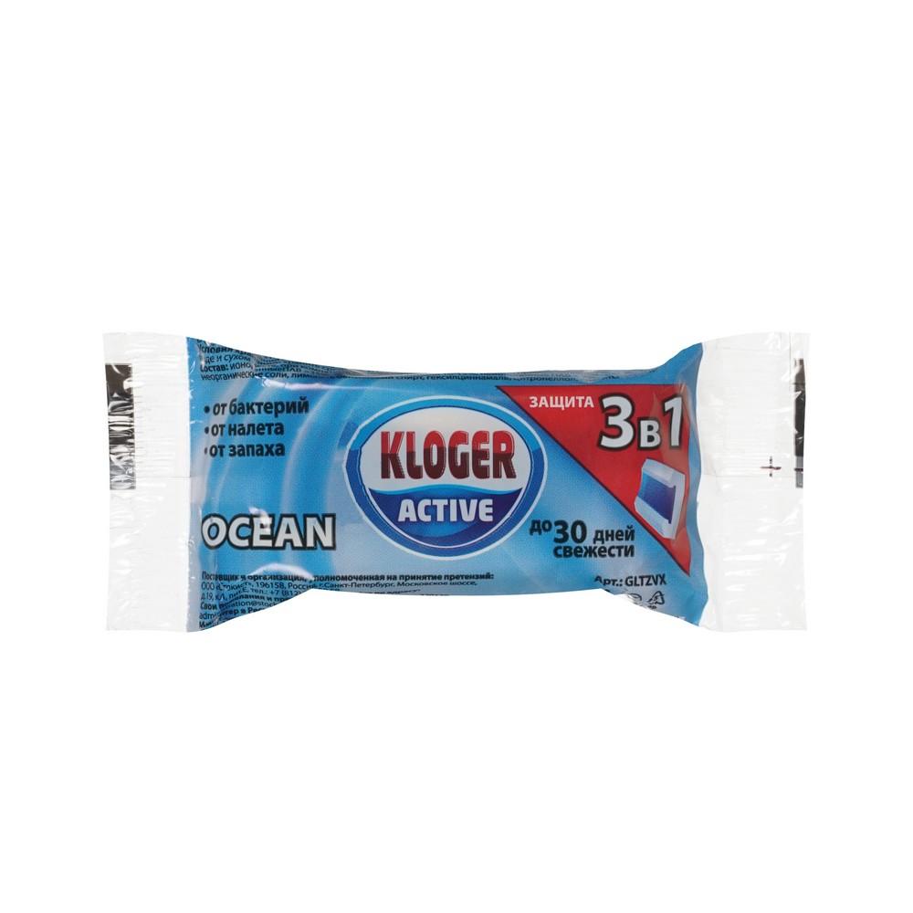 Kloger | Запасной блок Kloger чистящее средство для унитазов , с гелевой вставкой " Морской " 40г