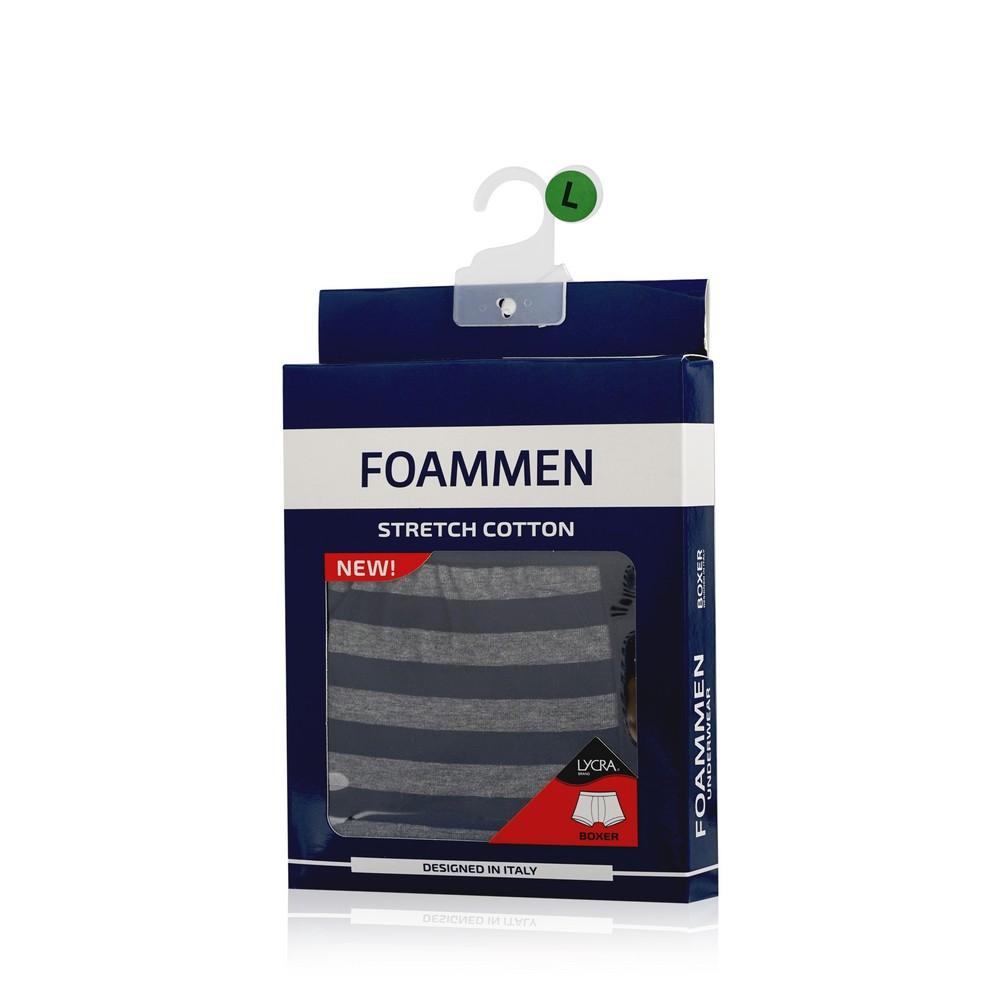 Foammen | Мужские трусы - боксеры Foammen Fo80501-1 серые L