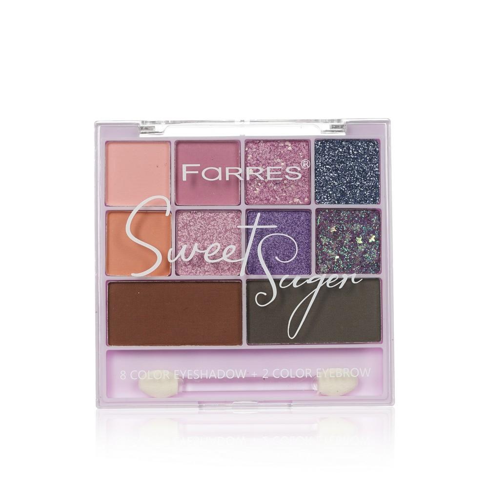 Палетка теней для век и бровей Farres Sweet Suger 03 14,3г