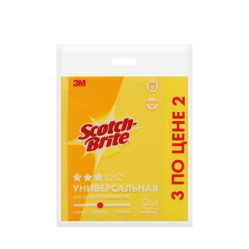 Универсальные салфетки из вискозы Scotch-Brite 32*38см 3шт