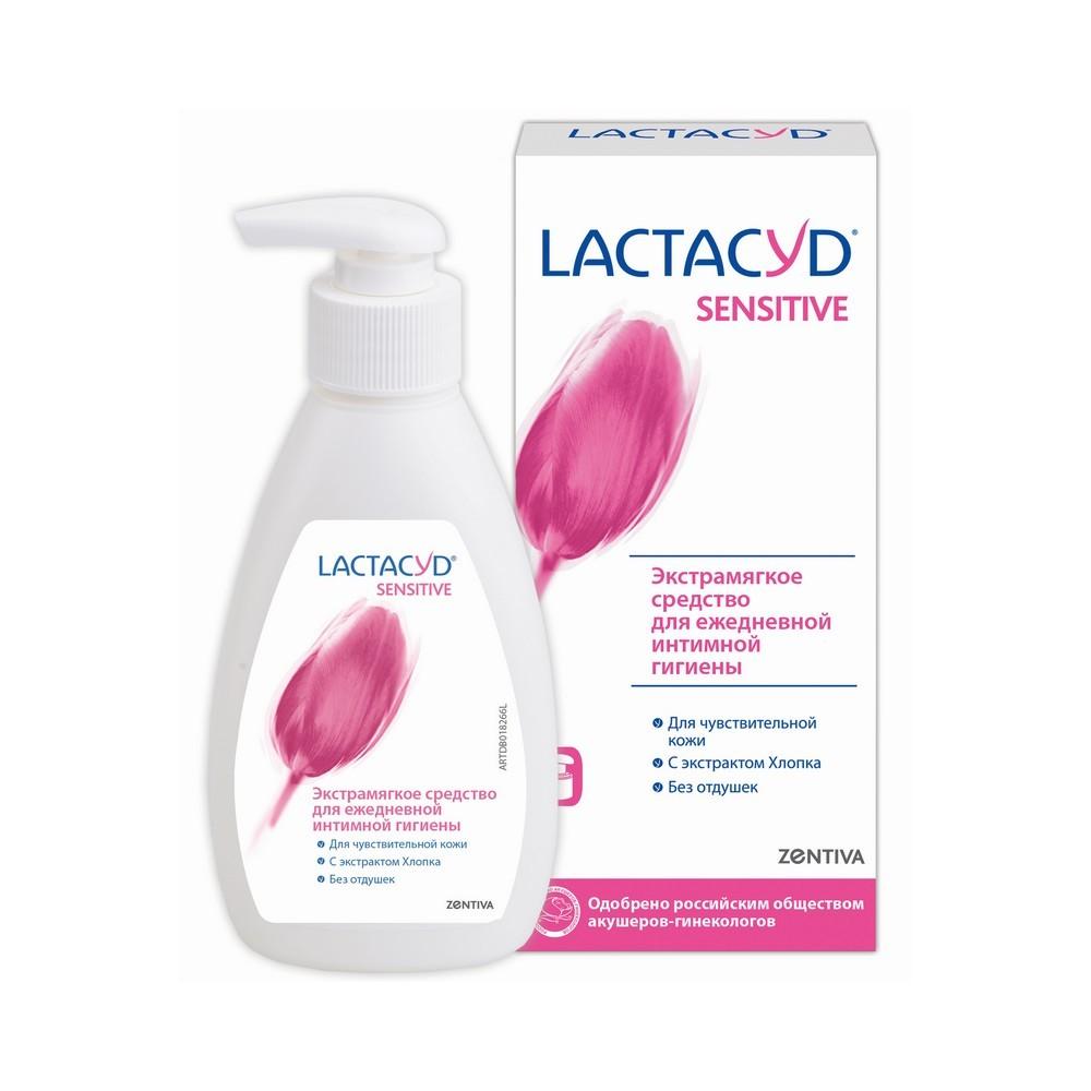 Экстрамягкое средство для ежедневной интимной гигиены Lactacyd Sensitive 200мл