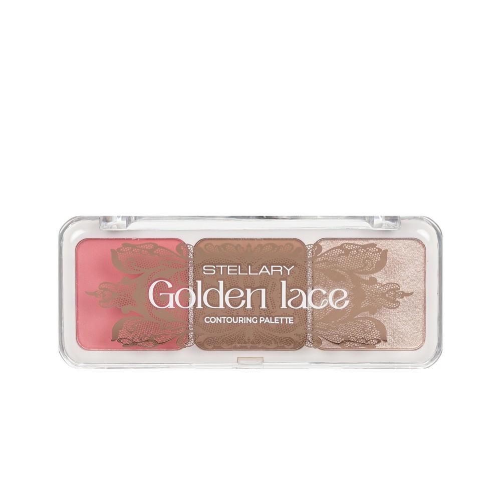 Палетка для контуринга лица Stellary Golden Lace 01 12г