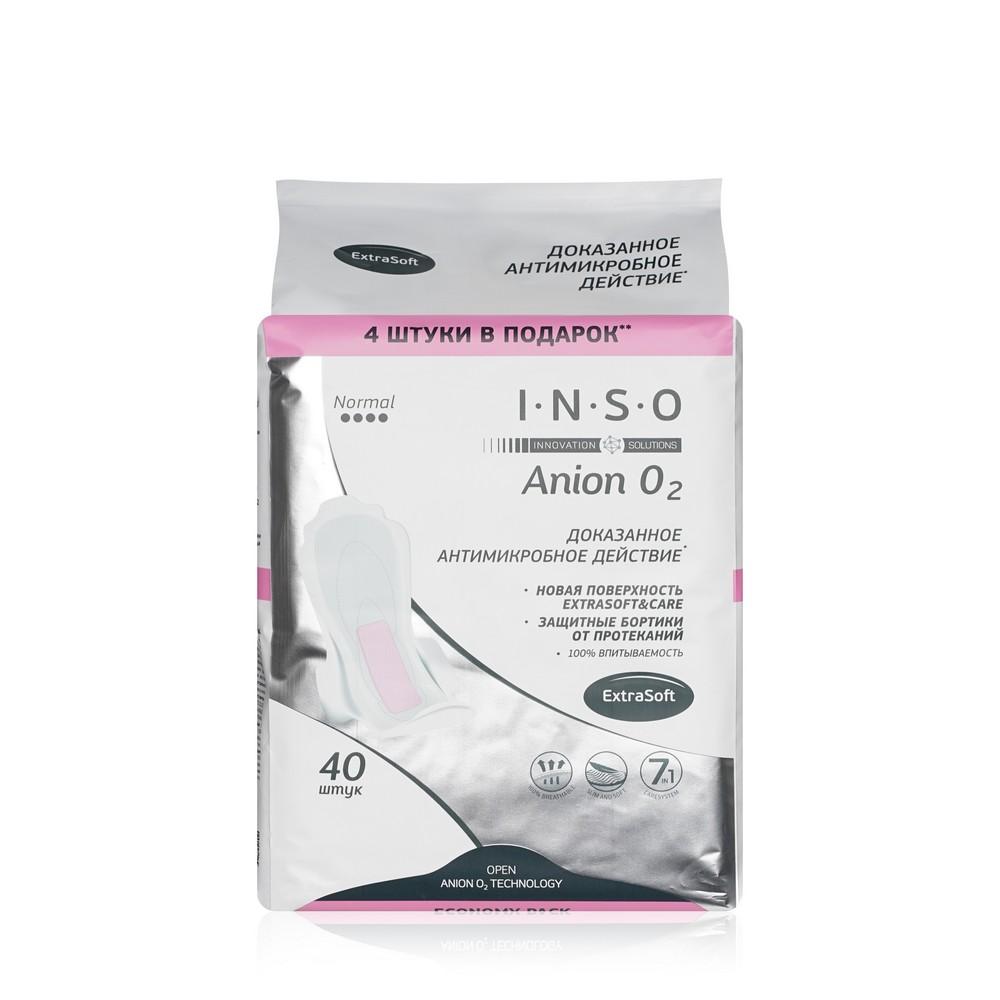 INSO | Женские прокладки INSO Anion O2 Normal с анионовым слоем 40шт