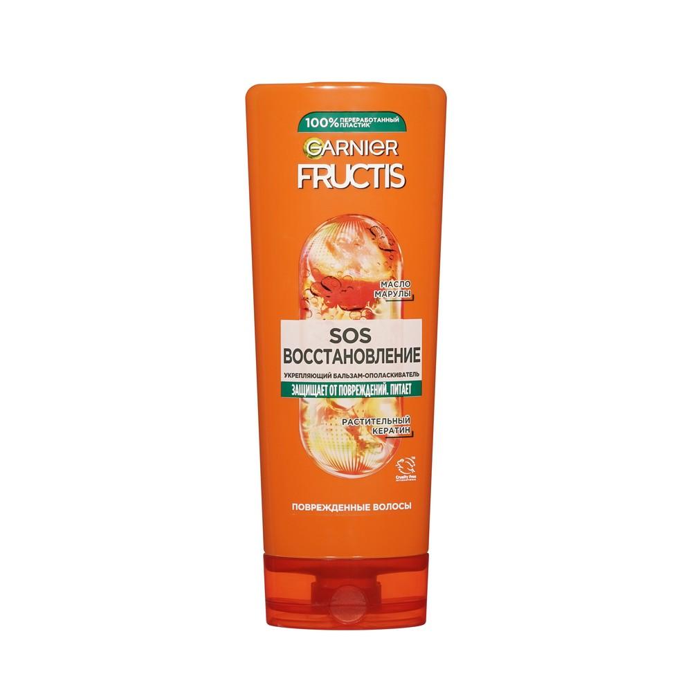 Укрепляющий бальзам - ополаскиватель для волос Garnier Fructis SOS восстановление 387мл