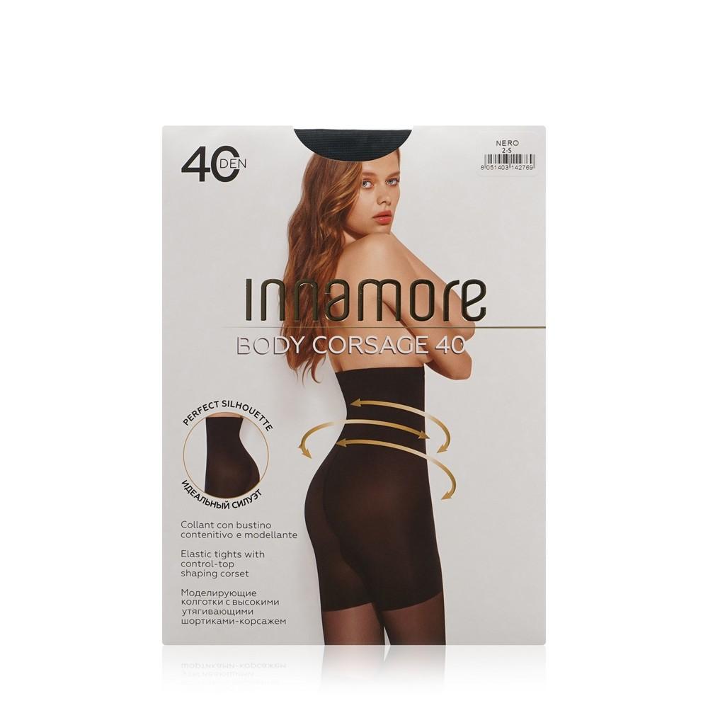 Innamore | Женские колготки Innamore Body Corsage 40den Nero 2 размер