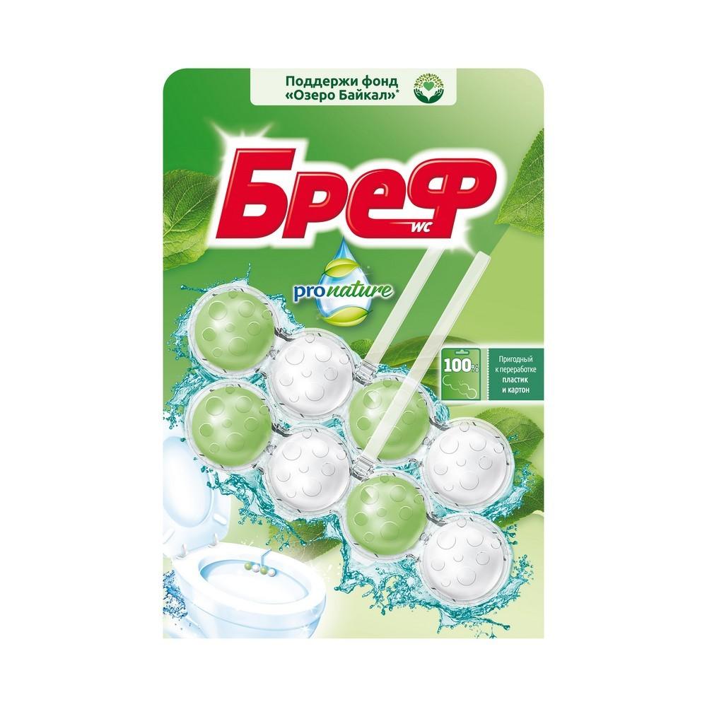 Туалетный блок для унитаза Бреф Pro Nature 2*50г