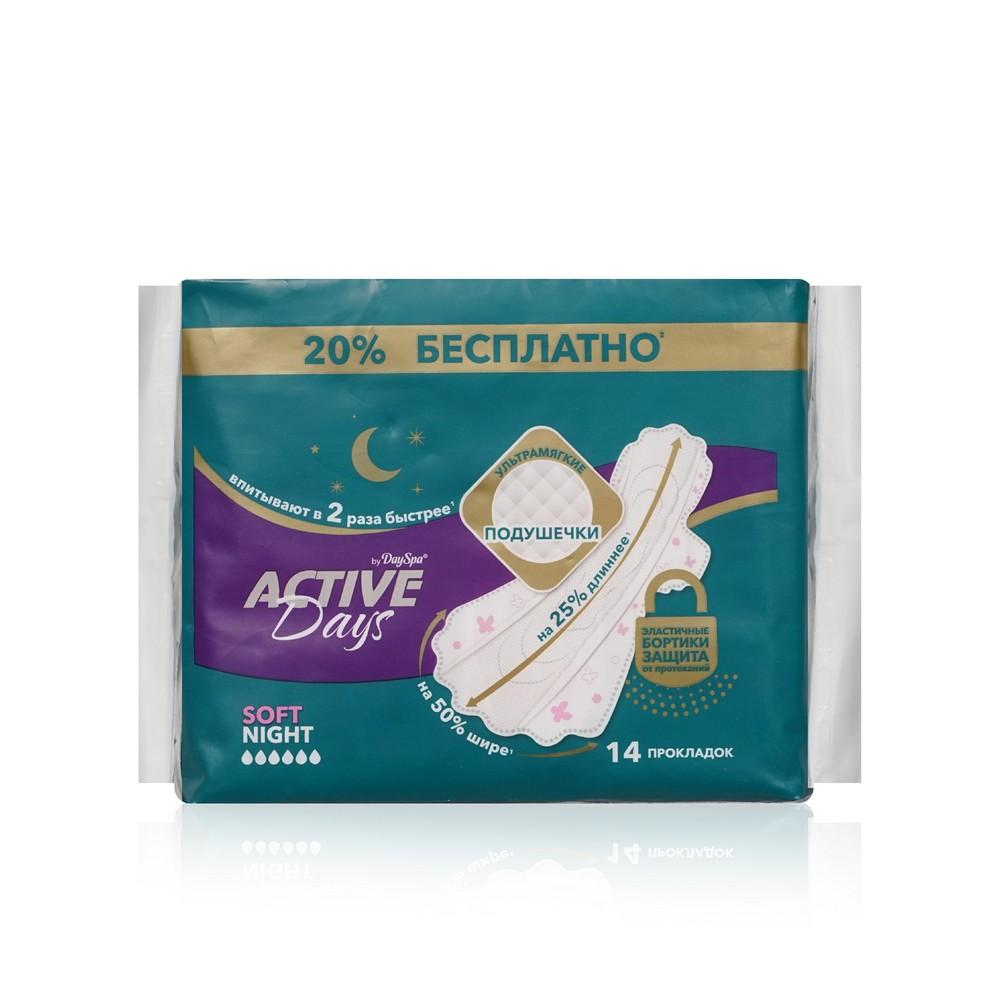 Женские прокладки Day Spa Active Days soft Night 14шт