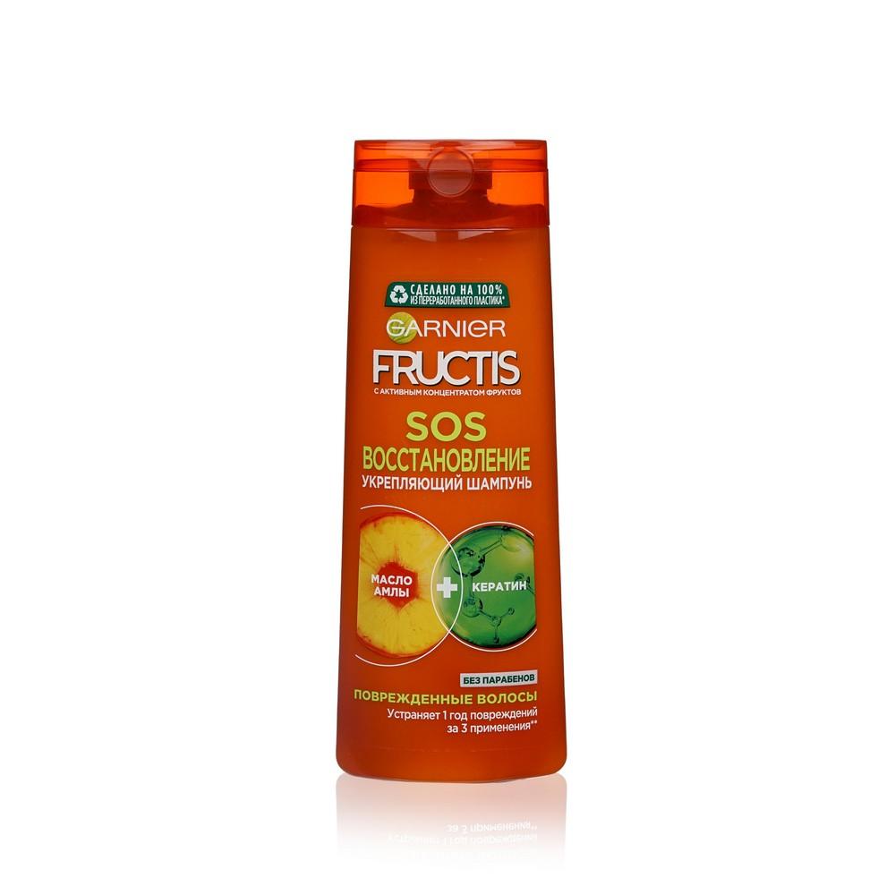 Шампунь Fructis SOS восстановление укрепляющий для секущихся для очень поврежденных волос 400мл