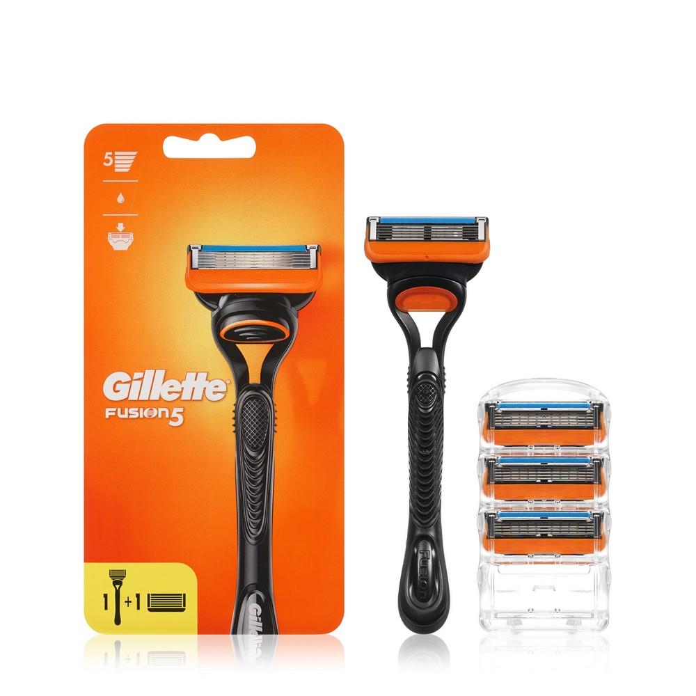 Мужской станок Gillette Fusion для бритья + сменные кассеты 2шт