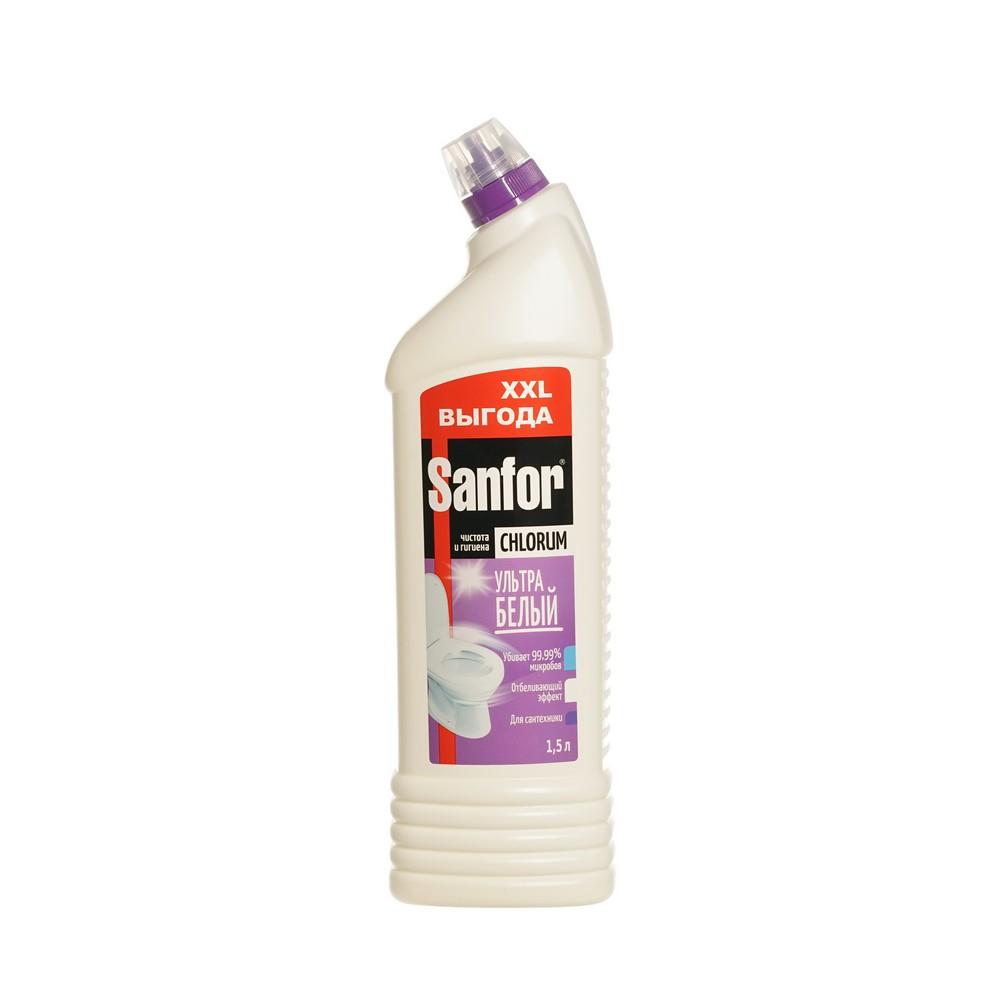 Чистящее средство для сантехники Sanfor Chlorum Ультра белый 1,5л