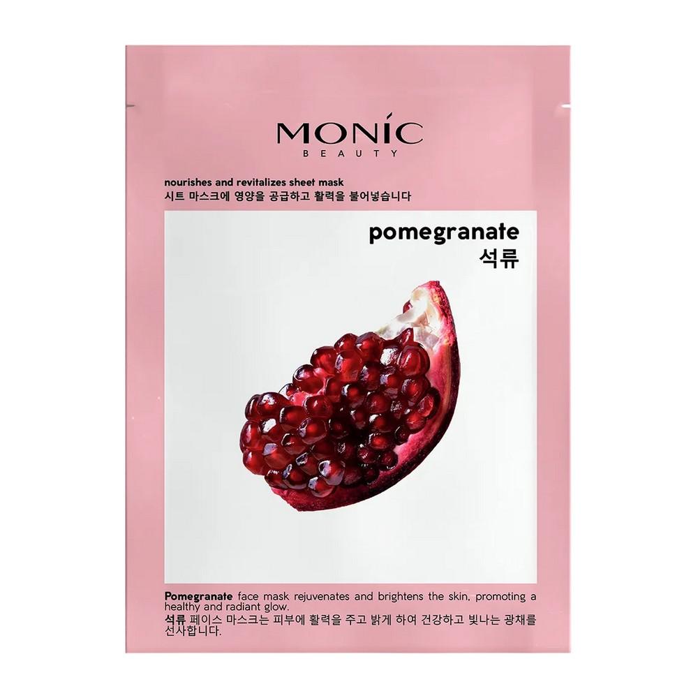 Monic Beauty | Тканевая маска для лица Monic Beauty Pomegranate 24мл