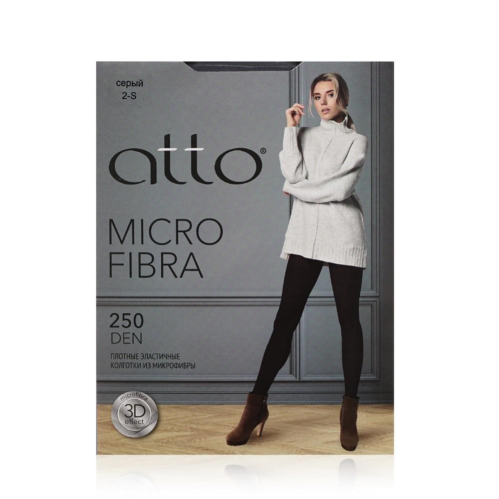 Atto | Женские колготки Atto Microfibra 250den Серый 2 размер