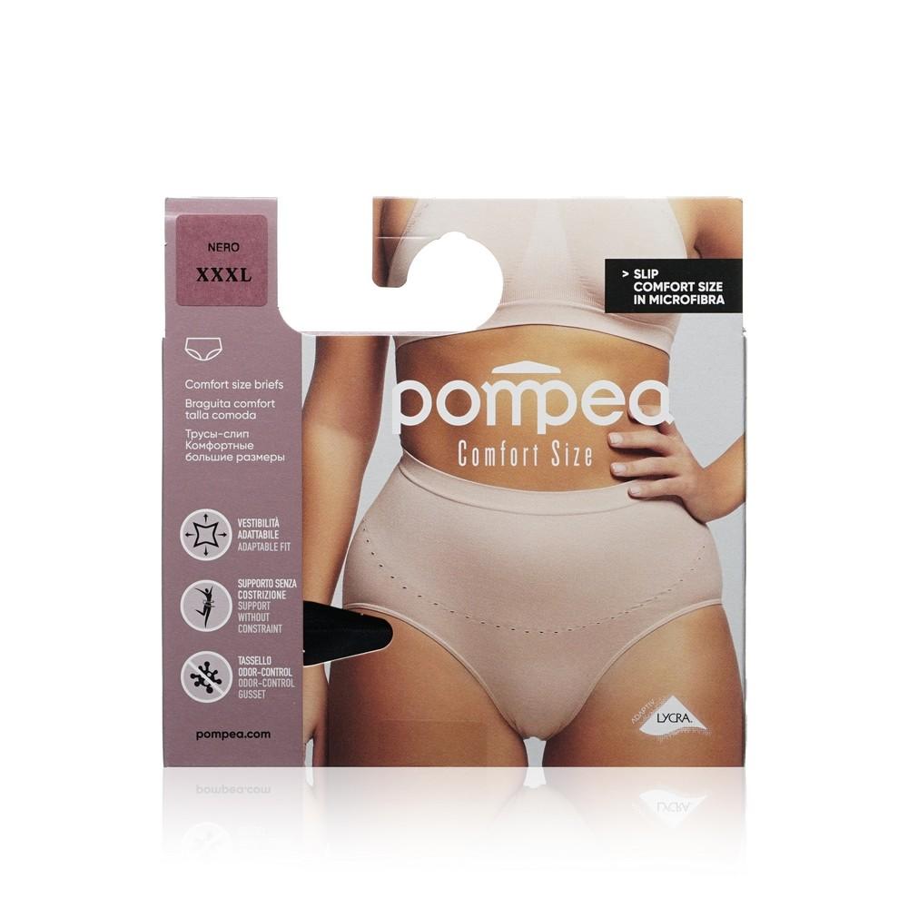 Pompea | Женские трусы Pompea Slip Comfort Size Nero XXXL