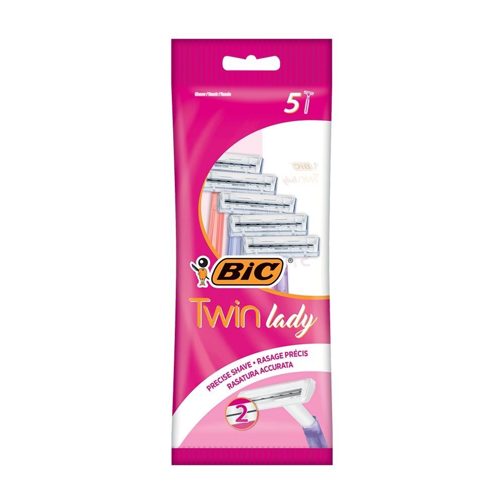 Женские одноразовые станки Bic Twin lady , 2 лезвия , 5шт