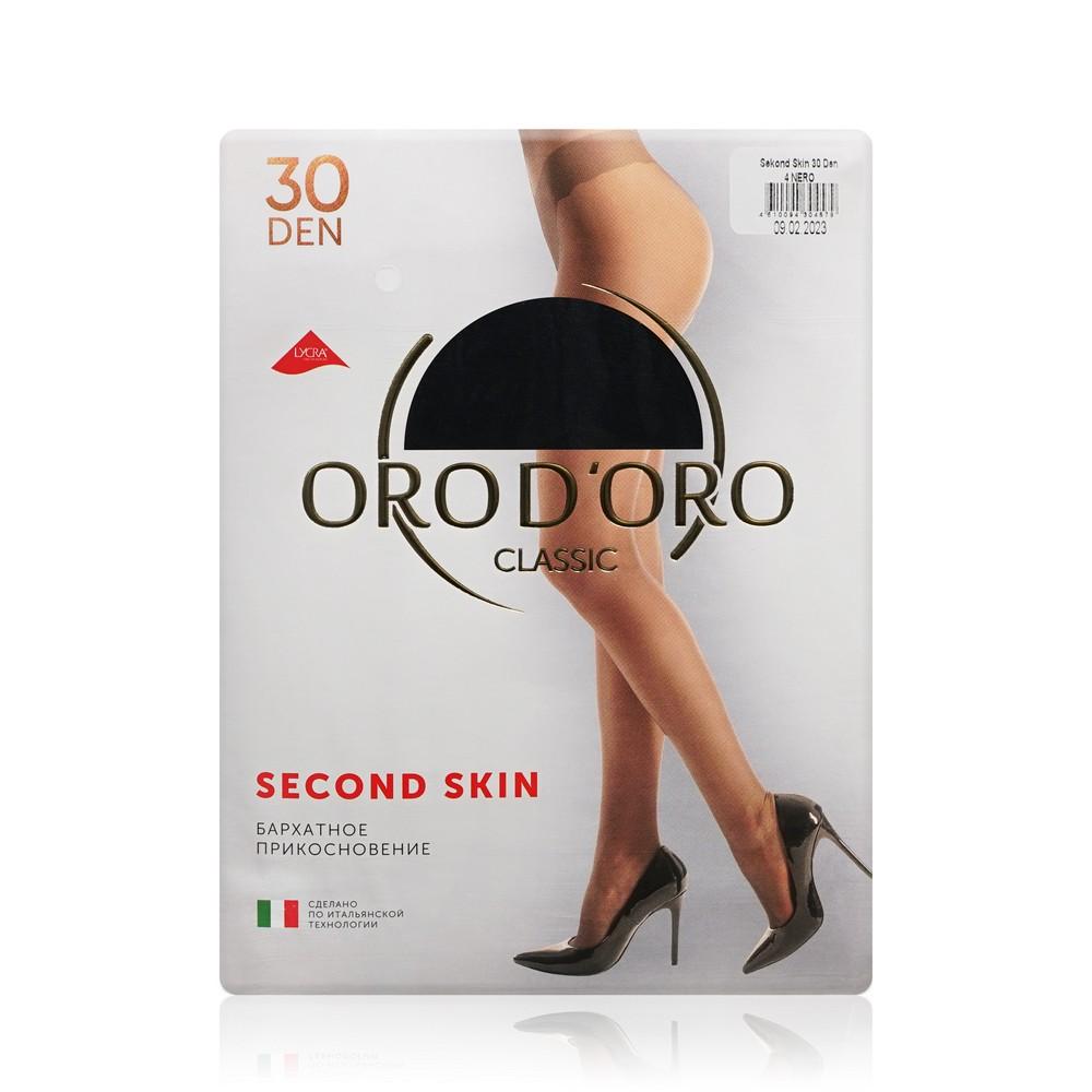 Orodoro | Женские колготки Orodoro Second Skin 30den Nero 4 размер