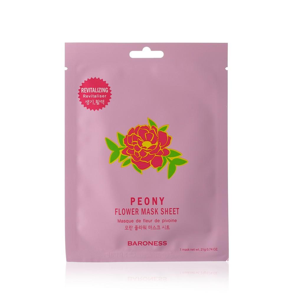 Baroness | Маска для лица Baroness " Peony Flowers Mask Sheet " восстанавливающая , с экстрактом пиона 21г