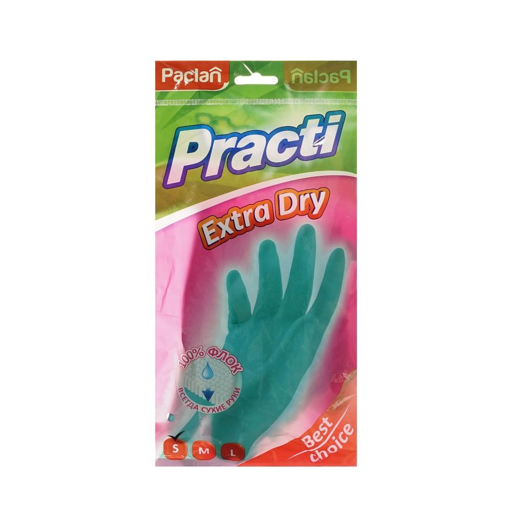 Перчатки резиновые для чувствительной кожи рук Paclan Practi Extra Dry S Тиффани