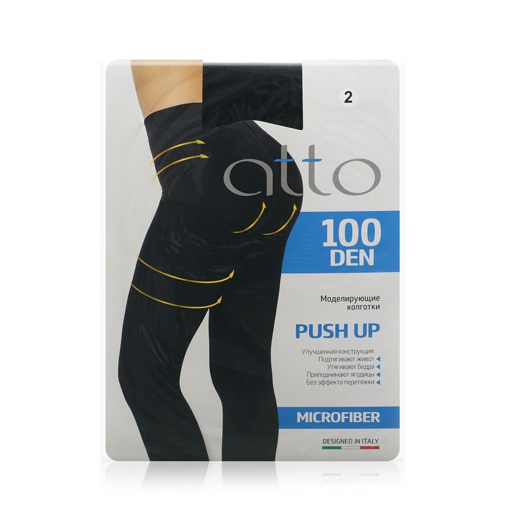 Atto | Женские колготки Atto Push Up из микрофибры 100den черные 2 размер