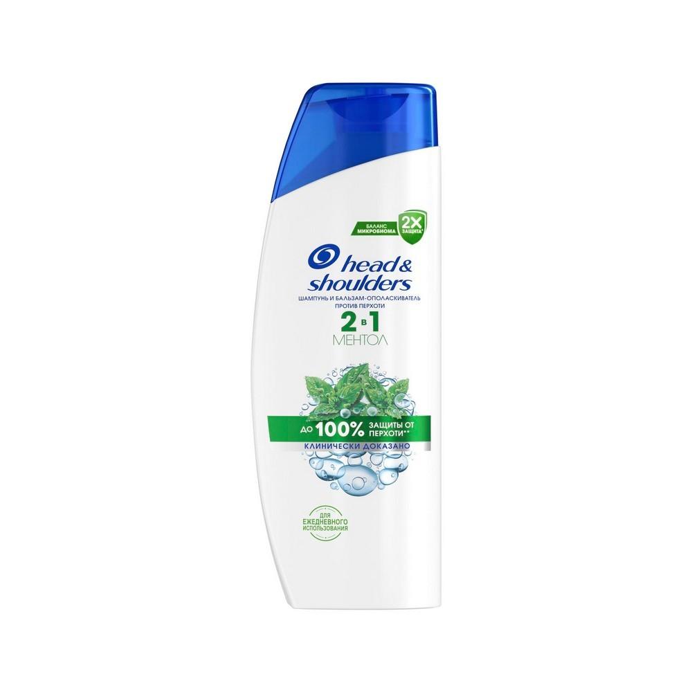 Шампунь и бальзам - ополаскиватель против перхоти Head and Shoulders 2 в 1 Ментол 200мл