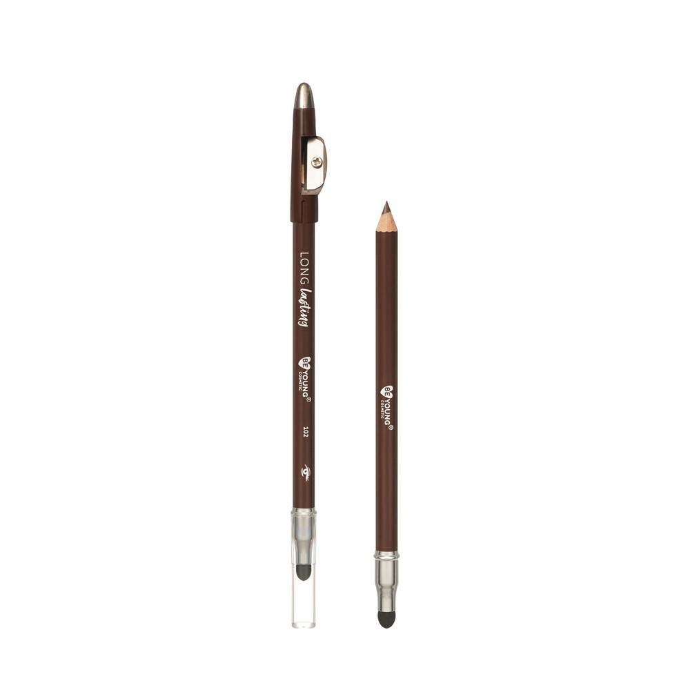 Карандаш для век с точилкой и аппликатором BeYoung Long lasting 102 1,2г