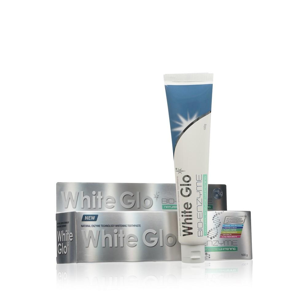 White Glo | Отбеливающая зубная паста White Glo " Bio-Enzyme " против зубного налета 100г