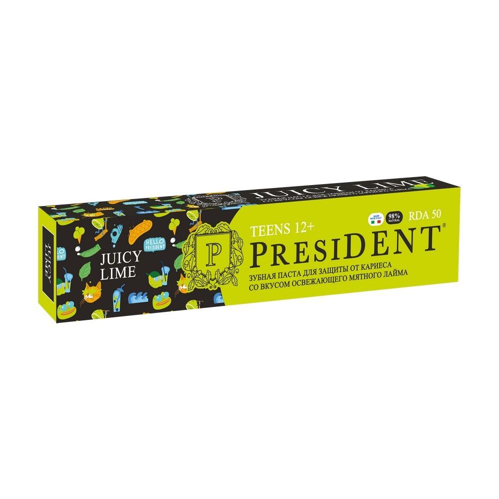 Детская зубная паста PresiDENT " Juicy Lime " 12+ 70г