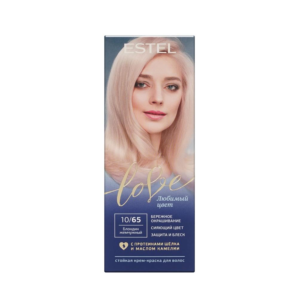 Стойкая крем - краска для волос Estel Love 10/65 Блондин жемчужный