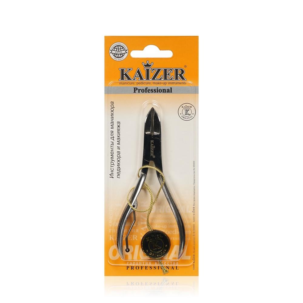 Kaizer | Педикюрные кусачки однопружинные Kaizer заводская заточка , Серебро