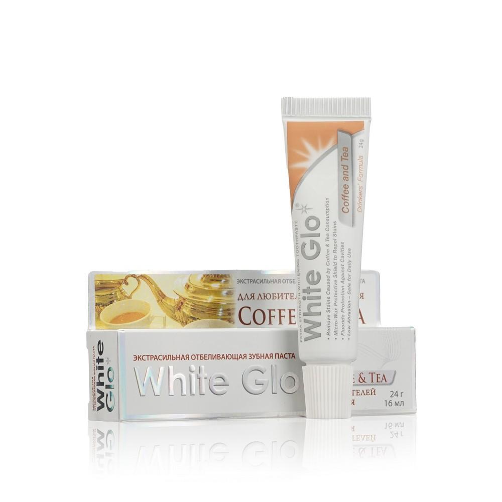 Зубная паста White Glo отбеливающая " Coffee&Tea 24г