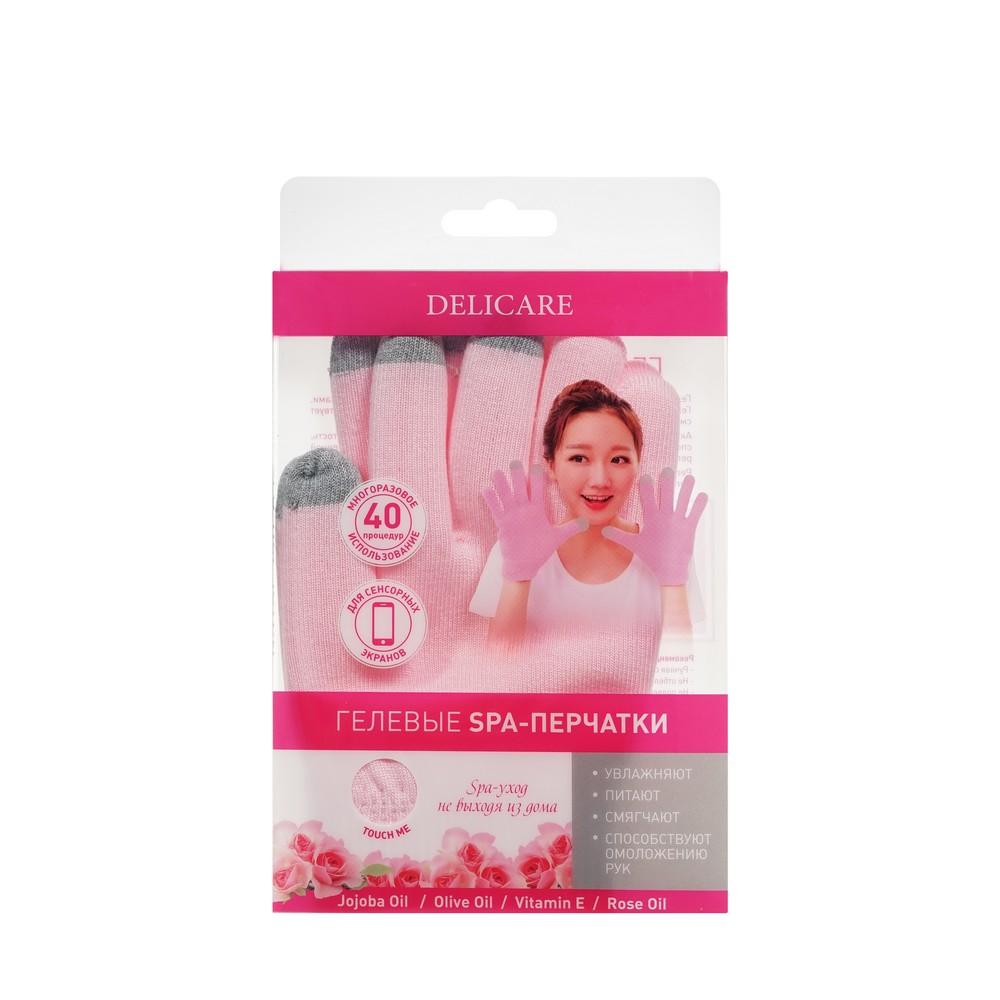 Delicare | Гелевые spa - перчатки для рук Delicare увлажняющие с сенсорными пальцами