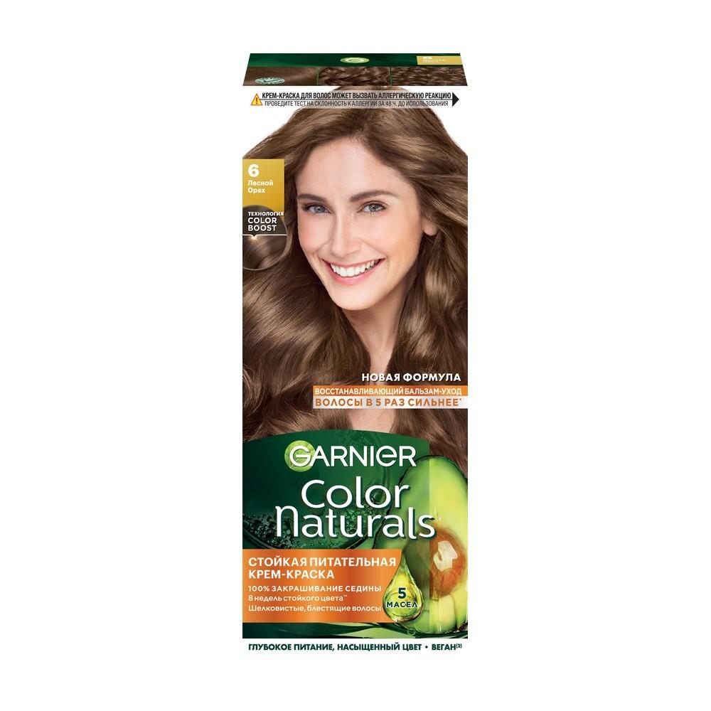 Крем - краска Garnier Color Naturals стойкая для волос 6 Лесной орех