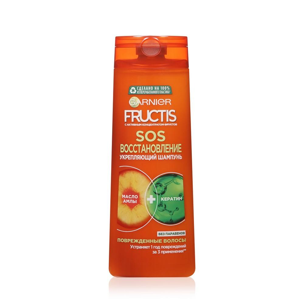 Garnier Fructis | Укрепляющий шампунь Fructis SOS восстановление для секущихся и поврежденных волос 250мл